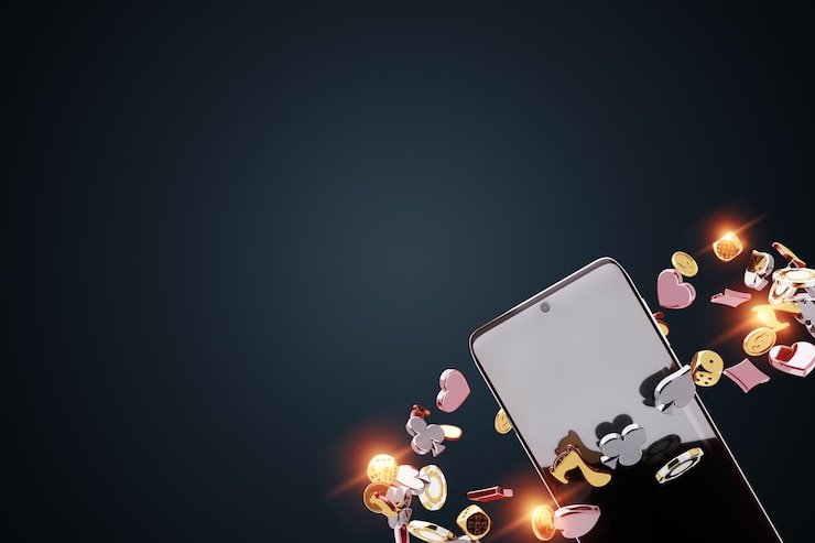 Aplikasi 555 slot di layar Android menampilkan menu sportsbook dan permainan live dealer